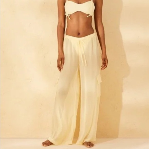 Wild Fable Chiffon Swim Cover Up Cargo Pants XS - Picture 1 of 5